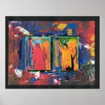 Moderne, farbenfrohe Aquarell 2 Freiheitsstatue