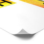 Moderne farbenfrohe Aquarellherstellung Poster (Ecke)