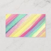 moderne farbenfrohe Aquarellkarte Platzkarte (Rückseite)