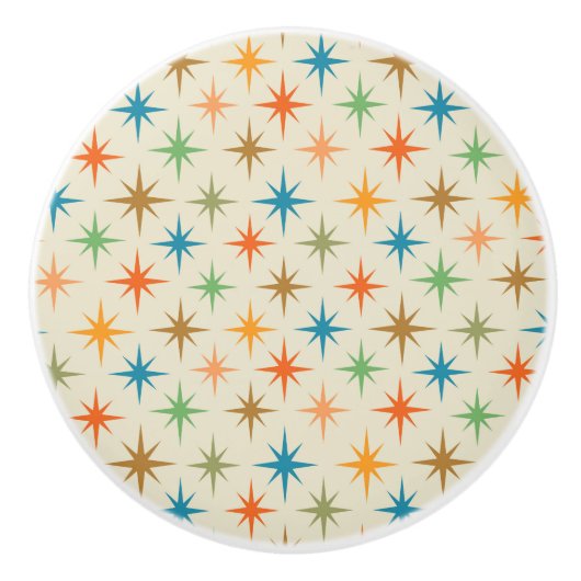 Moderne, farbenfrohe atomare Sternexplosionen des Keramikknauf (Vorderseite)