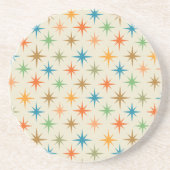 Moderne, farbenfrohe Atombombe-Sternexplosion Mitt Getränkeuntersetzer (Vorne)