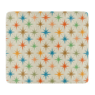 Moderne, farbenfrohe Atombombe-Sternexplosion Mitt Schneidebrett