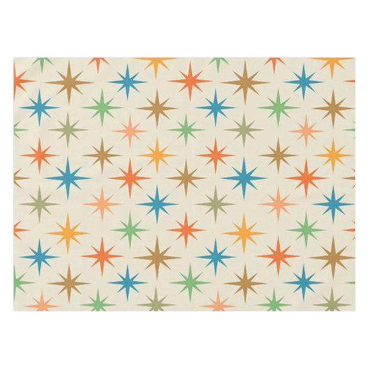 Moderne, farbenfrohe Atombombe-Sternexplosion Mitt Tischdecke (Vorderseite (Horizontal))