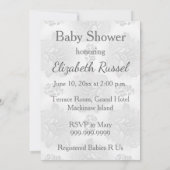 Moderne farbenfrohe Babydusche Einladung (Rückseite)