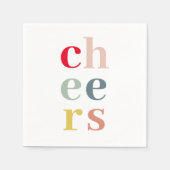 Moderne farbenfrohe Beifall | Pastellfarben Serviette (Vorderseite)