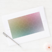 Moderne, farbenfrohe Blank Elegant Template Rechteckiger Aufkleber (Umschlag)