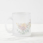 Moderne, farbenfrohe Blume für sie Mattglastasse (Links)