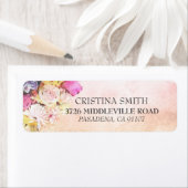 Moderne farbenfrohe Blume Hochzeitsadresse (Insitu)