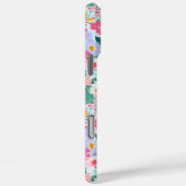 Moderne farbenfrohe Blumen-Garten-Monogramm Case-Mate iPhone Hülle (Rückseite / Rechts)