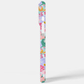 Moderne farbenfrohe Blumen-Garten-Monogramm Case-Mate iPhone Hülle (Rückseite / Links)