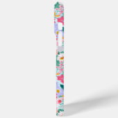 Moderne farbenfrohe Blumen-Garten-Monogramm Case-Mate iPhone Hülle (Rückseite / Links)