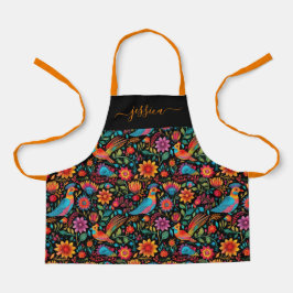 Moderne farbenfrohe Blumenfirma Schürze