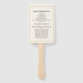 Moderne farbenfrohe Boho Chic Hochzeitsprogramme Fächer (Rückseite)