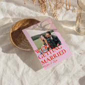 Moderne farbenfrohe Bright Retro Funky Einzigartig Einladung