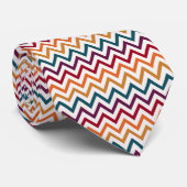 Moderne farbenfrohe Chevron-Muster-Halstücher Krawatte (Gerollt)