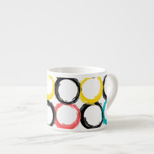 Moderne, farbenfrohe, coole, einzigartige, trendig espressotasse