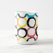 Moderne, farbenfrohe, coole, einzigartige, trendig kaffeetasse (Mittel)