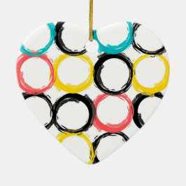 Moderne, farbenfrohe, coole, einzigartige, trendig keramik ornament