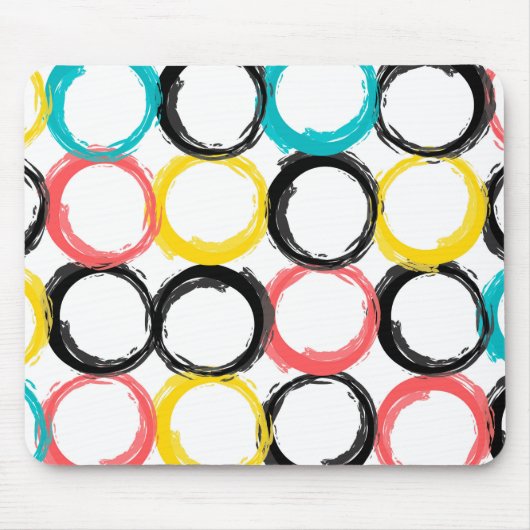 Moderne, farbenfrohe, coole, einzigartige, trendig mousepad (Vorne)