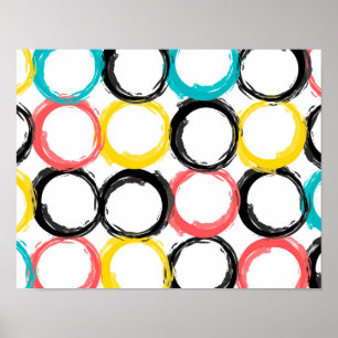 Moderne, farbenfrohe, coole, einzigartige, trendig poster