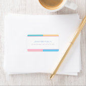 Moderne, farbenfrohe Design-Template-Adresse Adressaufkleber (Insitu)