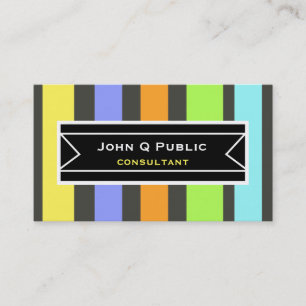 moderne, farbenfrohe, doppelseitige Ausführung Visitenkarte