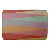 Moderne, farbenfrohe Dreiecke des Mittelalters Badematte (Vorderseite)