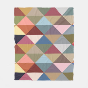 Moderne, farbenfrohe Dreiecke des Mittelalters Fleecedecke