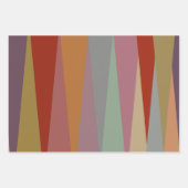 Moderne, farbenfrohe Dreiecke des Mittelalters Geschenkpapier Set (Vorderseite 2)