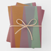 Moderne, farbenfrohe Dreiecke des Mittelalters Geschenkpapier Set (Beispiel)