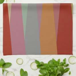 Moderne, farbenfrohe Dreiecke des Mittelalters Geschirrtuch