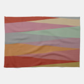 Moderne, farbenfrohe Dreiecke des Mittelalters Geschirrtuch (Horizontal)