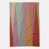 Moderne, farbenfrohe Dreiecke des Mittelalters Geschirrtuch (Vertikal)