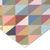 Moderne, farbenfrohe Dreiecke des Mittelalters Kurzer Tischläufer (Ecke)