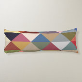 Moderne, farbenfrohe Dreiecke des Mittelalters Seitenschläferkissen (Rückseite)