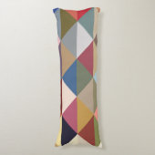 Moderne, farbenfrohe Dreiecke des Mittelalters Seitenschläferkissen (Vorderseite Vertikal)