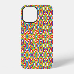Moderne farbenfrohe einfache Batik-Motive iPhone 12 Hülle