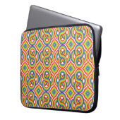 Moderne, farbenfrohe, einfache Batik-Motive Laptopschutzhülle (Vorderseite Links)