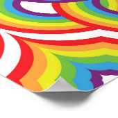 Moderne, farbenfrohe, einfache Batik-Motive Poster (Ecke)