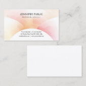 Moderne, farbenfrohe, einfache Designvorlage Visitenkarte (Vorne/Hinten)