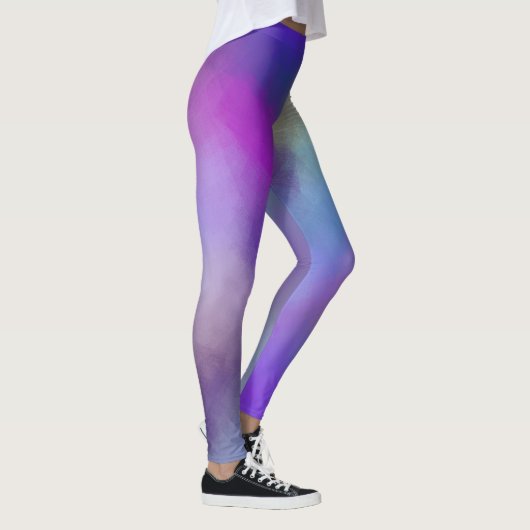 Moderne Farbenfrohe Elegante Abstrakte Kunst Vorla Leggings (Rechts)