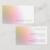 Moderne, farbenfrohe, elegante Berufliche Vorlage Visitenkarte (Vorne/Hinten)