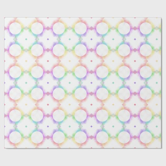 Moderne, farbenfrohe, elegante Vorlage Geschenkpapier (Flach)