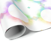 Moderne, farbenfrohe, elegante Vorlage Geschenkpapier (Rolleneckpunkt)