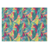 Moderne farbenfrohe exotische Blätter Tischdecke (Vorderseite (Horizontal))