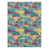 Moderne farbenfrohe exotische Blätter Tischdecke (Vorderseite)