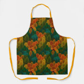 Moderne, farbenfrohe Fallbäume Schürze (Vorderseite)