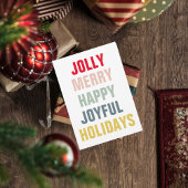 Moderne, farbenfrohe Feiertage