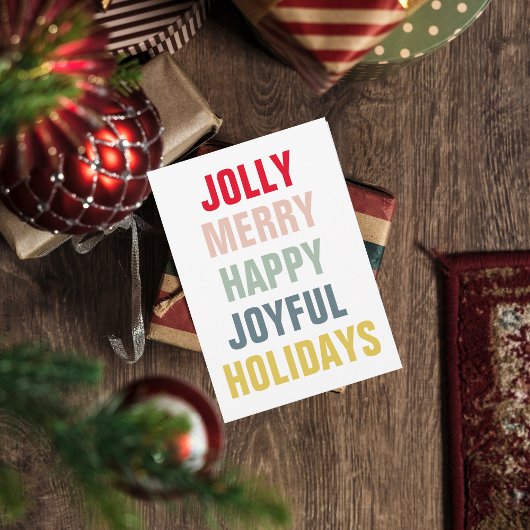 Moderne, farbenfrohe Feiertage