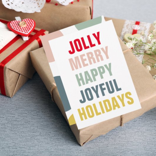 Moderne, farbenfrohe Feiertage